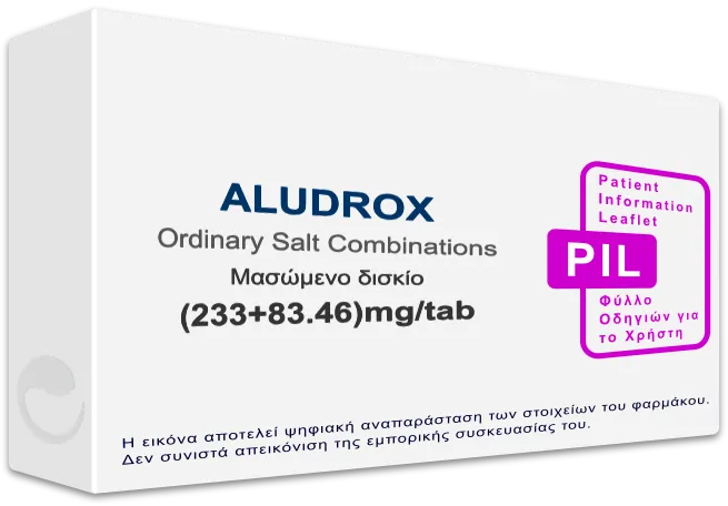 ALUDROX (233+83.46)mg/tab, Μασώμενο δισκίο - Τιμή, Φύλλο Οδηγιών Χρήσης ...