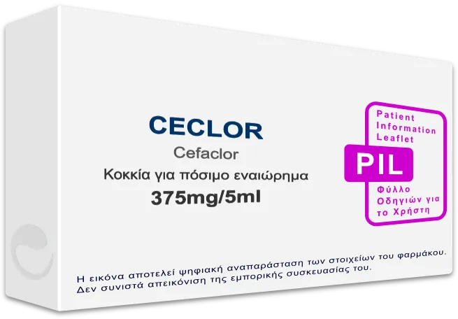CECLOR 375mg/5ml, Κοκκία για πόσιμο εναιώρημα - Τιμή, Φύλλο Οδηγιών ...
