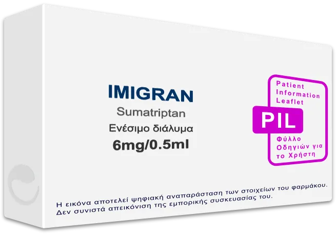 Imigran Injectabil IMIGRAN 6mg/0.5ml, Ενέσιμο διάλυμα - Τιμή, Φύλλο Οδηγιών Χρήσης ...