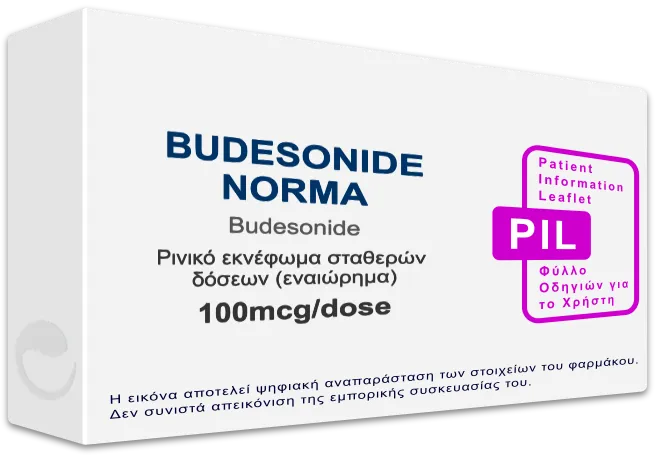 Normadose BUDESONIDE NORMA 100mcg/dose, Ρινικό εκνέφωμα σταθερών δόσεων ...