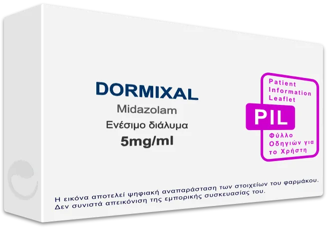 DORMIXAL 5mg/ml, Ενέσιμο διάλυμα - Τιμή, Φύλλο Οδηγιών Χρήσης, Barcode ...