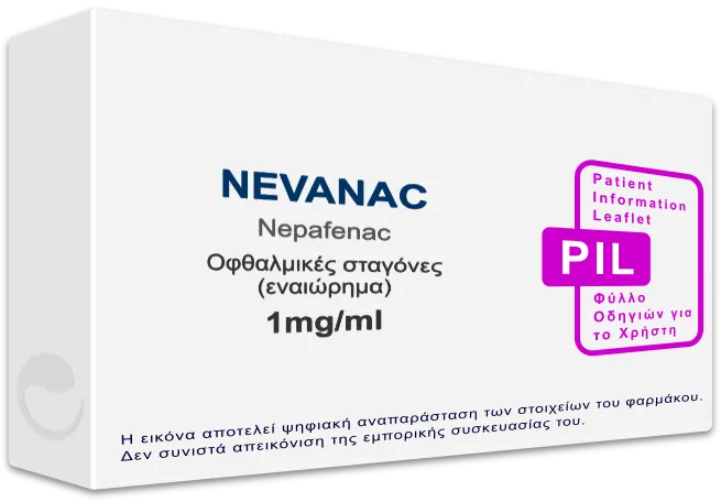 Nevac NEVANAC 1mg/ml, Οφθαλμικές σταγόνες (εναιώρημα) - Τιμή, Φύλλο Οδηγιών ...