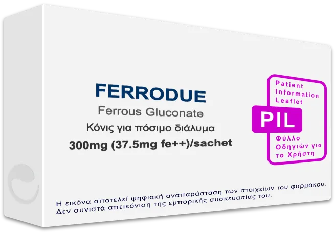 FERRODUE 300mg (37.5mg fe++)/sachet, Κόνις για πόσιμο διάλυμα - Τιμή ...
