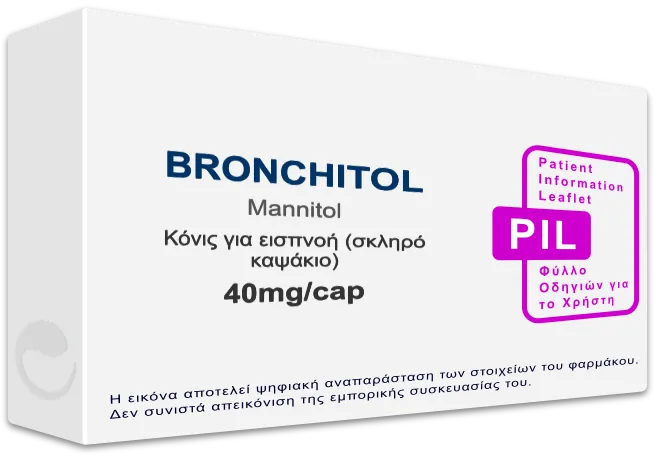 BRONCHITOL 40mg/cap, Κόνις για εισπνοή (σκληρό καψάκιο) - Τιμή, Φύλλο ...