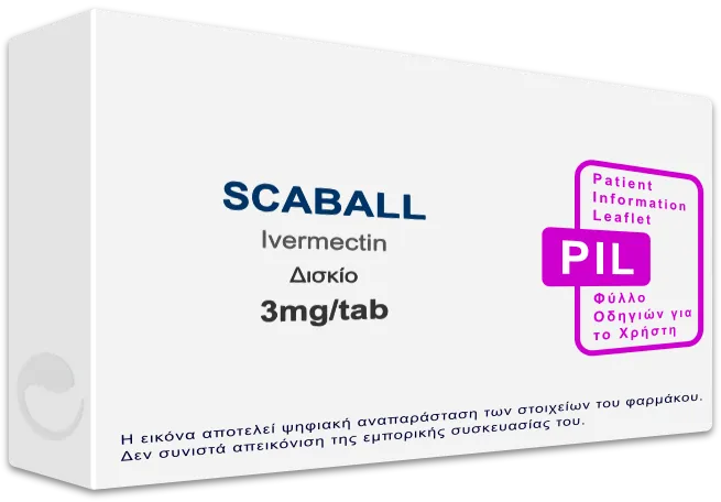 Scabl SCABALL 3mg/tab, Δισκίο - Τιμή, Φύλλο Οδηγιών Χρήσης, Barcode | Farmako.net