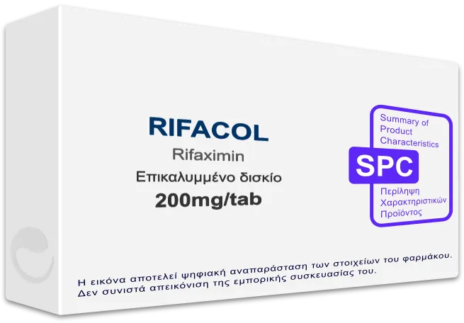 SPC RIFACOL 200mg/tab Coated Tablet