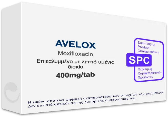 SPC AVELOX 400mg/tab Film Coated Tablet
