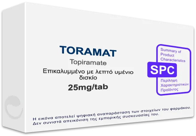 Toramat TORAMAT 25mg/tab, Επικαλυμμένο με λεπτό υμένιο δισκίο - Τιμή, SPC ...