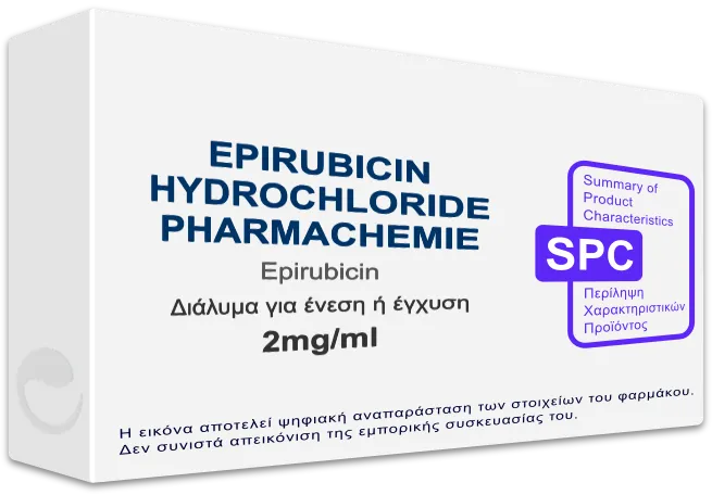 SPC EPIRUBICIN HYDROCHLORIDE PHARMACHEMIE 2mg/ml Solution For Injection Or Infusion