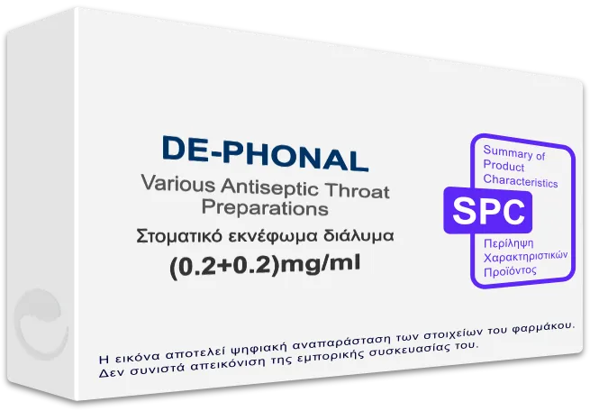 DE-PHONAL (0.2+0.2)mg/ml, Στοματικό εκνέφωμα διάλυμα - Τιμή, SPC ...